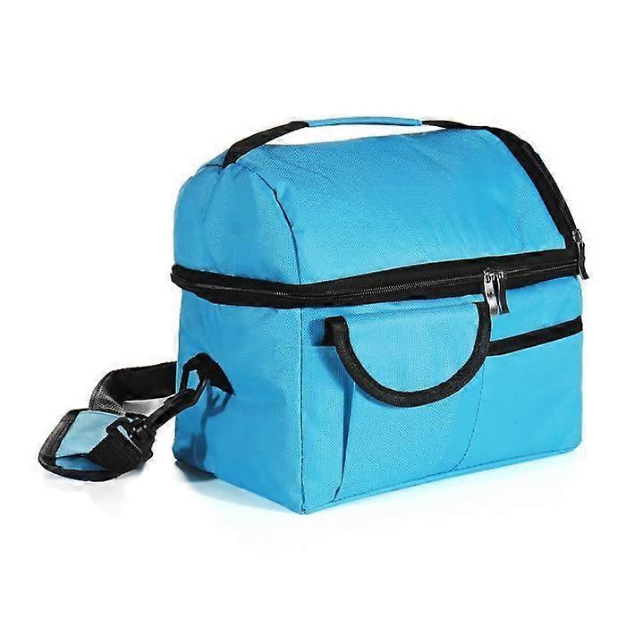 Portable Insulated Lunch Bag Blue
