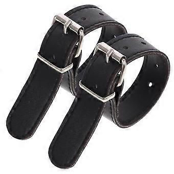 1 paar fietsmand Pu-riemen Fietsriemen Mand riem Fiets voormand PU-riemen-XinHan