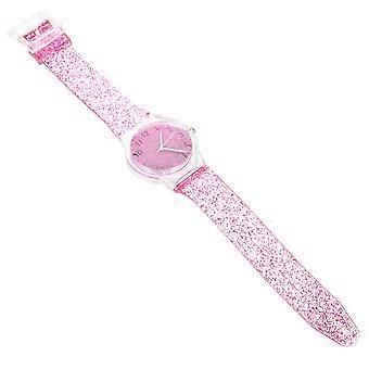 Kinder Mode Uhr Bunte Glänzende Armbanduhr Kreative Quarzuhr Handgelenk Dekoration Rosy