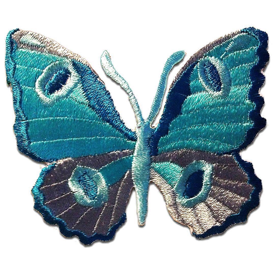 Patch / Iron-on Patch - Butterfly - Flere farger Valgbar - 6,8 x 6,3 cm - Patch