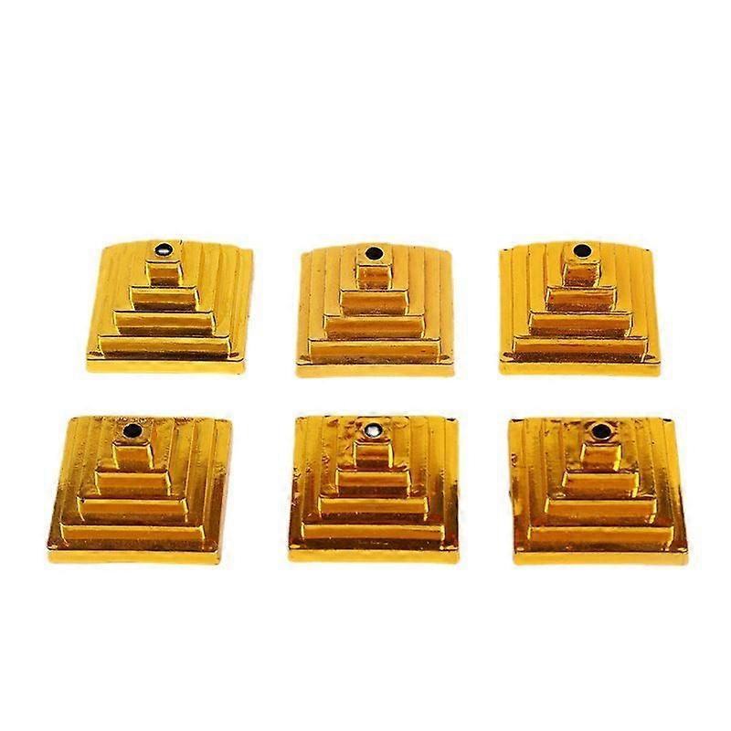 10pcssquare-Gold Base-Premium Flag Base