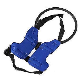 Adjustable Safety Vest Harness for Blind Dogs - Blue Small, Comfortable & Secure Walking Aid