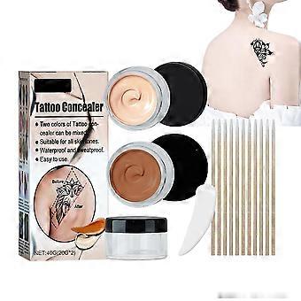 Tattoo Concealer Waterproof and Sweatproof Cream for Scars, Blemishes, and Stretch Marks