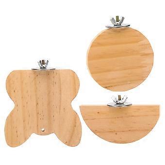 Hamsterplattform aus Holz, 15-teiliges Set