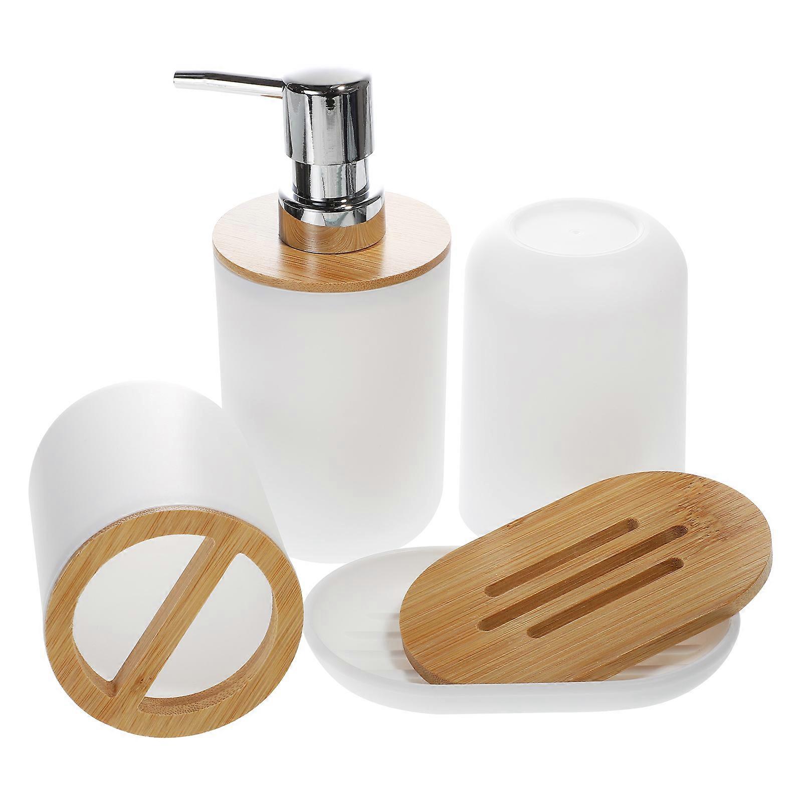 Bath Gift Set Marble Complete Bathroom Set Toothpaste Holder Stand Bathroom Complete Set