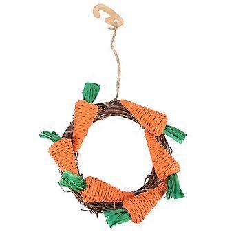 Pet Chew Toys Hanging Rabbit Molar Toy for Small Pets
