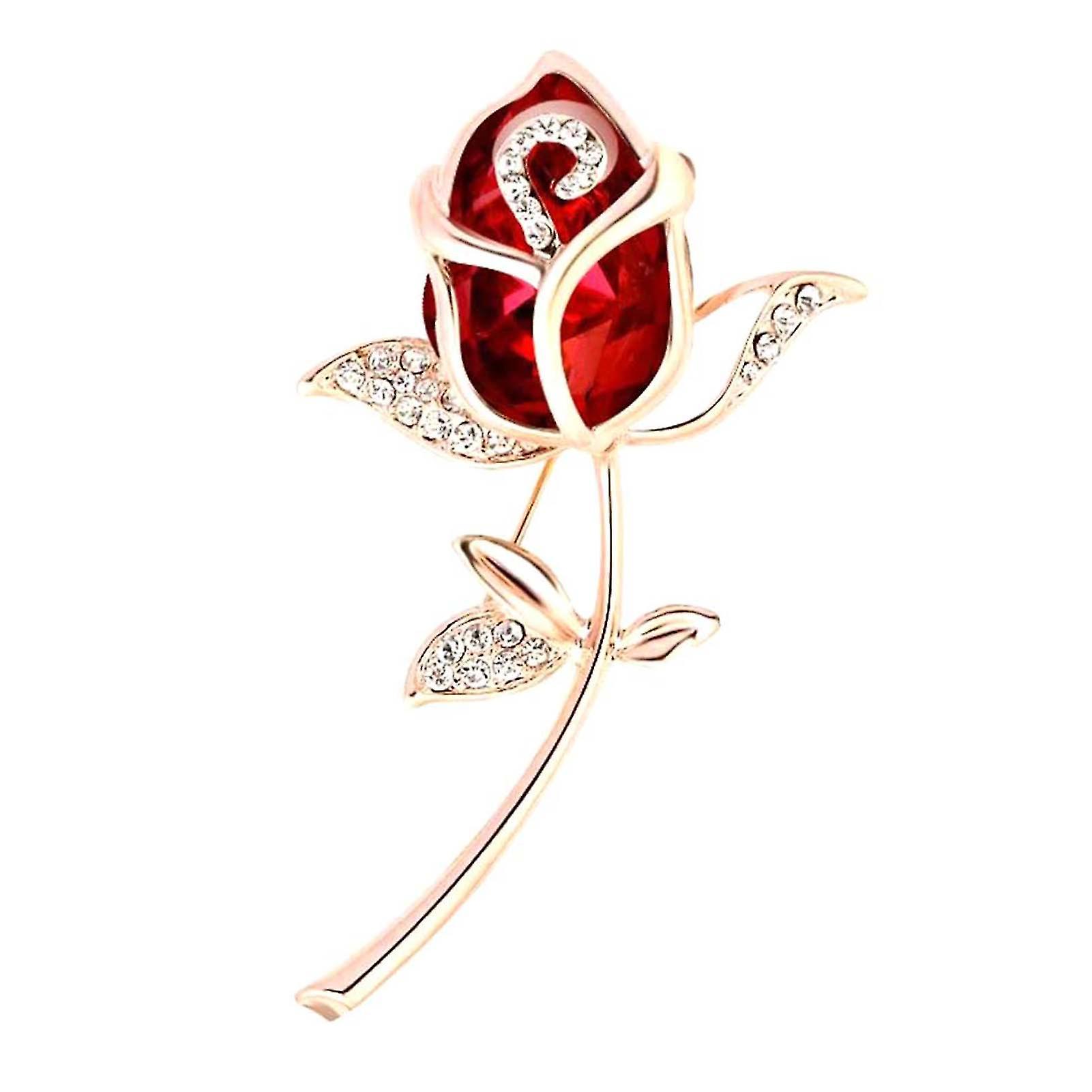 ブローチスタイリッシュローズフラワーデザイン合金女性女の子ボタンブローチブーケ