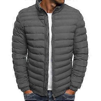 Men's Lightweight Insulated Puffer Jacket with Quilted Bubble Padding