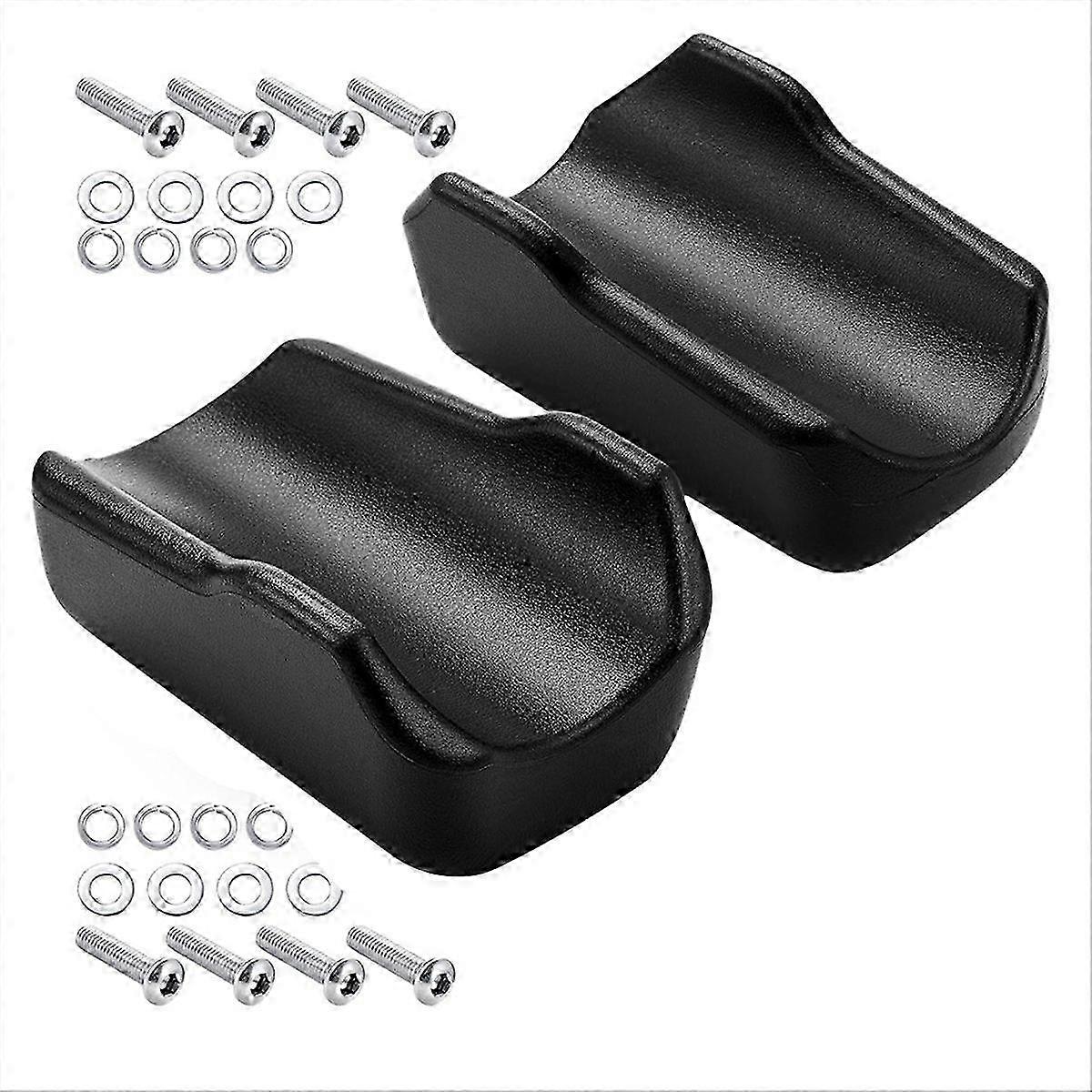 2 Pcs Rollator Armrest Pad Upright Walker compatible withearm Pads Black Walker