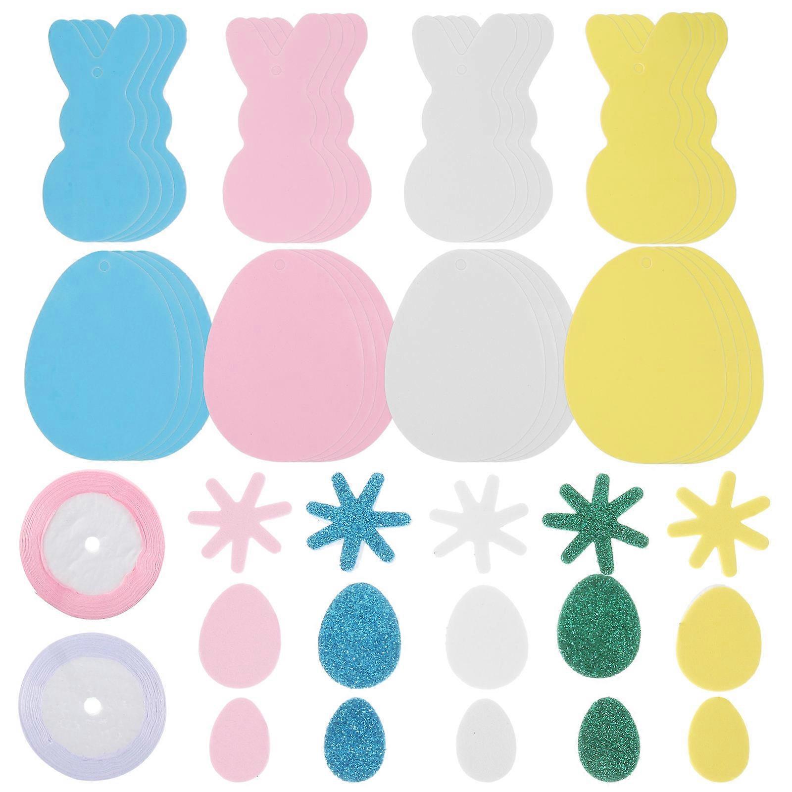 Easter Decor Rabbit Stickers DIY Craft Supply 1Set Kit