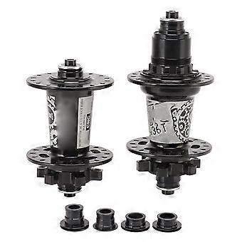 32 Holes Brake Hub Quick Release 6 Bearing 72 Clicks 813 Speed Aluminum Alloy Mountain Bike Disc for Cycling Black