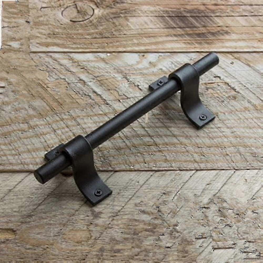 Robust Black Barn Door Handle compatible with Heavy Use