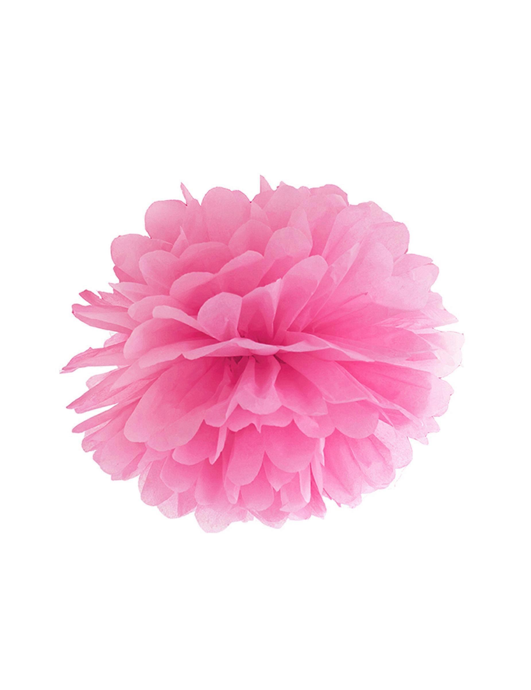 25cm fuchsia paper hanging pompom