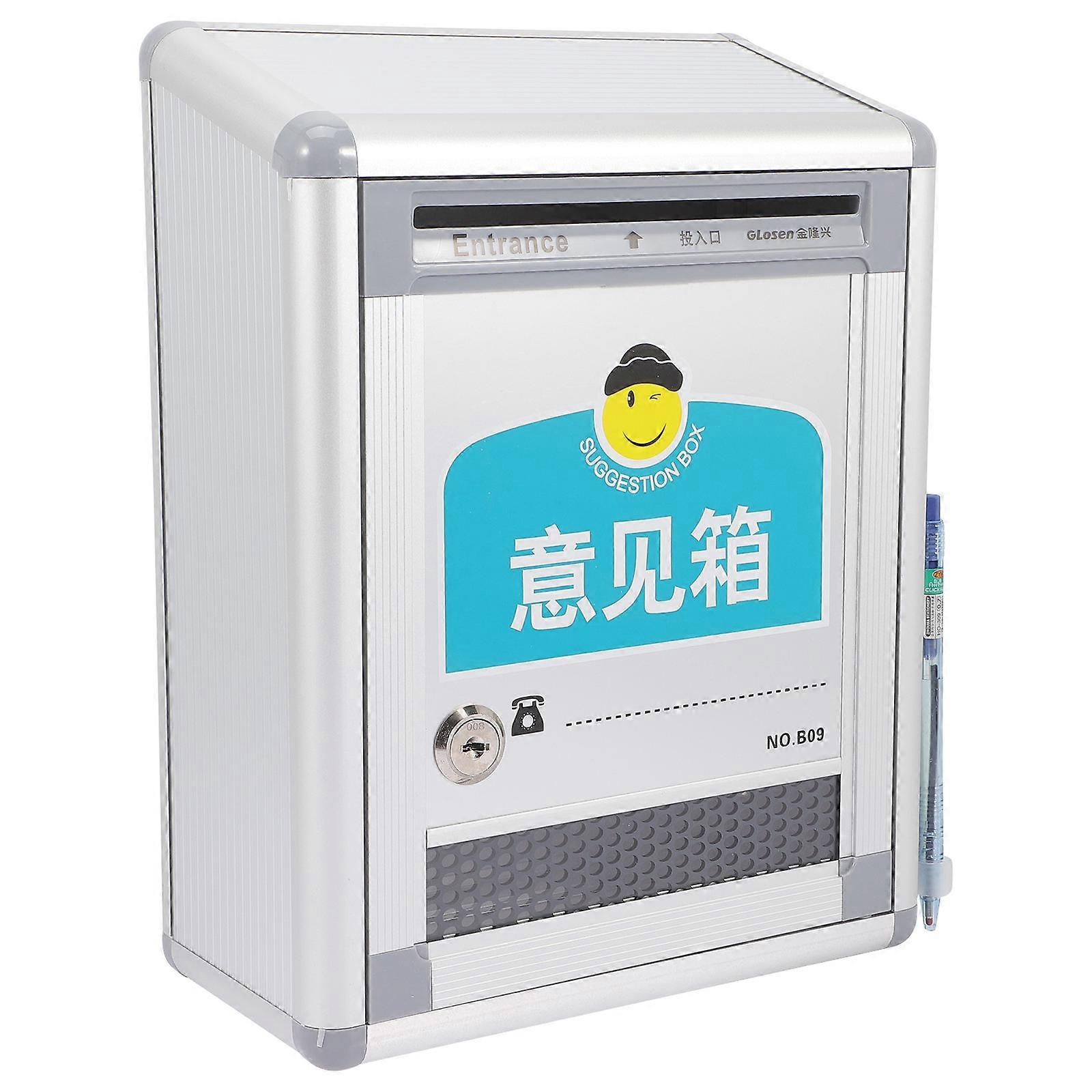 Wall Mount Locking Box Suggestion Box for Letter Collection Use