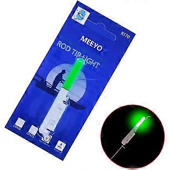 Fishing Glow Sticks LED Night Fishing Strike Alert Glow Stick Bite Alarm, Battery Included 2 Pack GREEN