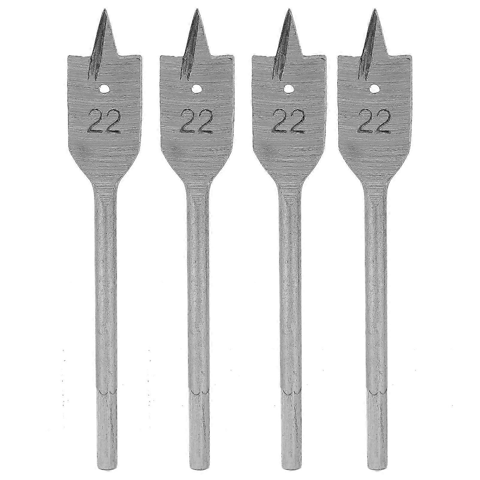 4Pcs 22mm Wood Boring Flat Drill Bits