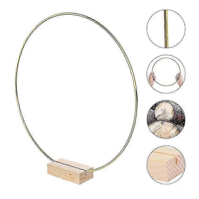 Metal Floral Ring Table Decor Set