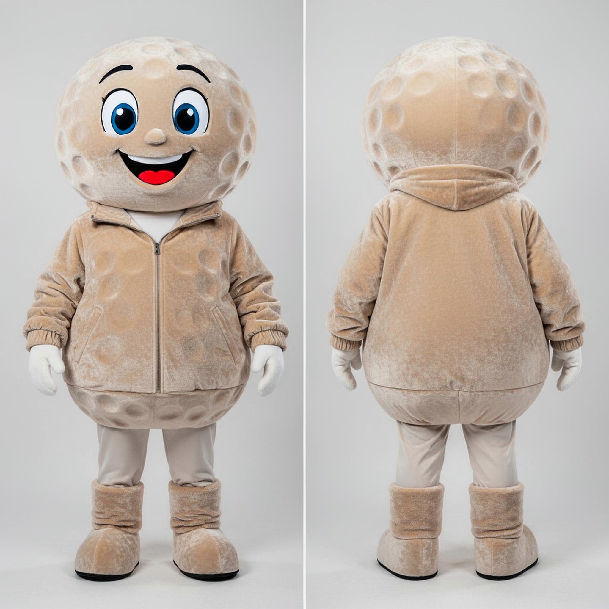 MASTICOT Beige Dimpled Golf Ball Mascot