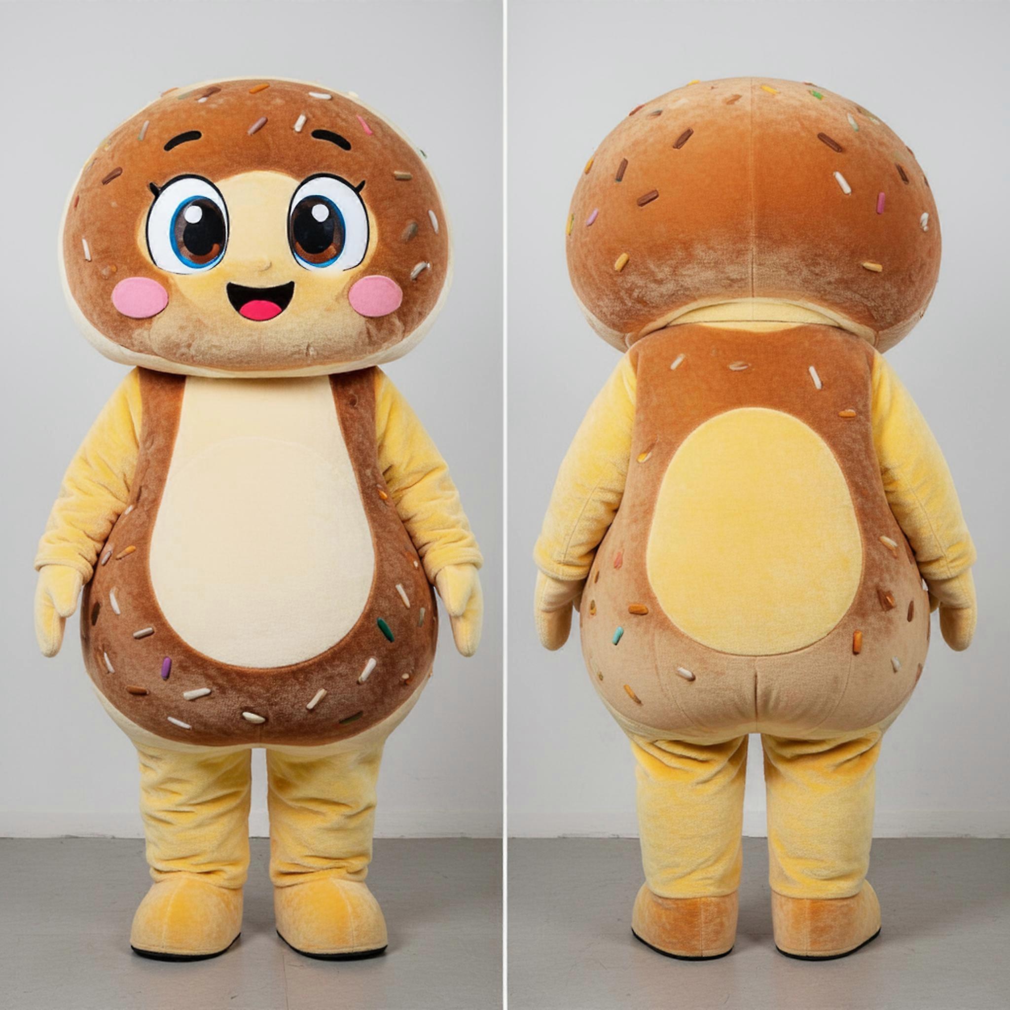 MASTICOT Golden Brown Rounded Bagels Mascot