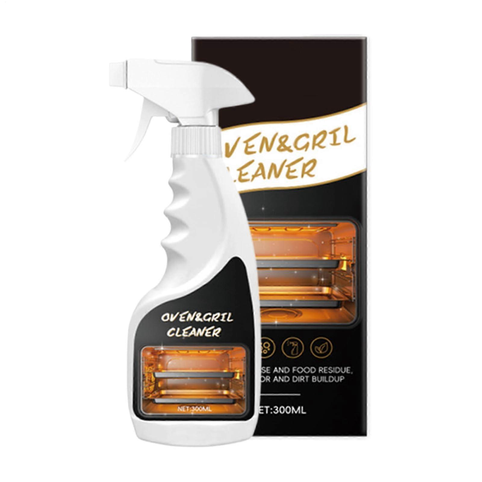 Heavy Duty Oven and Grill Cleaner 300ml Degrease Spray, Odor Neutralizing Grease Remover for Kitchen Microwave Fryer
