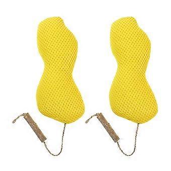 Peanut Shaped Soft Mesh Catnip Cat Toy, Durable Interactive Play Toy for Kittens, 2 Pcs