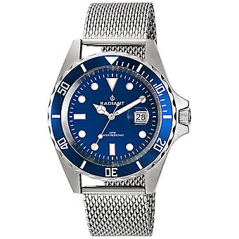 Radiant navy steel Men's Analog Quartz Watch with Stainless Steel Bracelet RA410208T