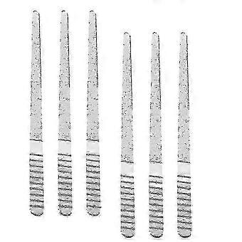 Stainless Steel Double Sided Nail Files, Rust-resistant, For Shaping, Smoothing & Sanding Nails, Manicure Pedicure Tools for Salon & Personal Use, Com