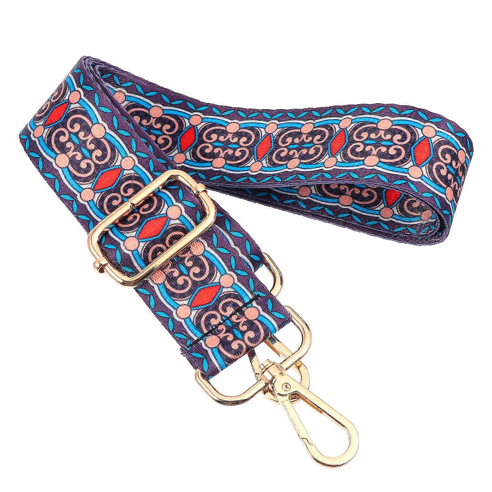 Bag Strap Ethnic Style for Shoulder Strap Replacement 2Pcs Multi Color