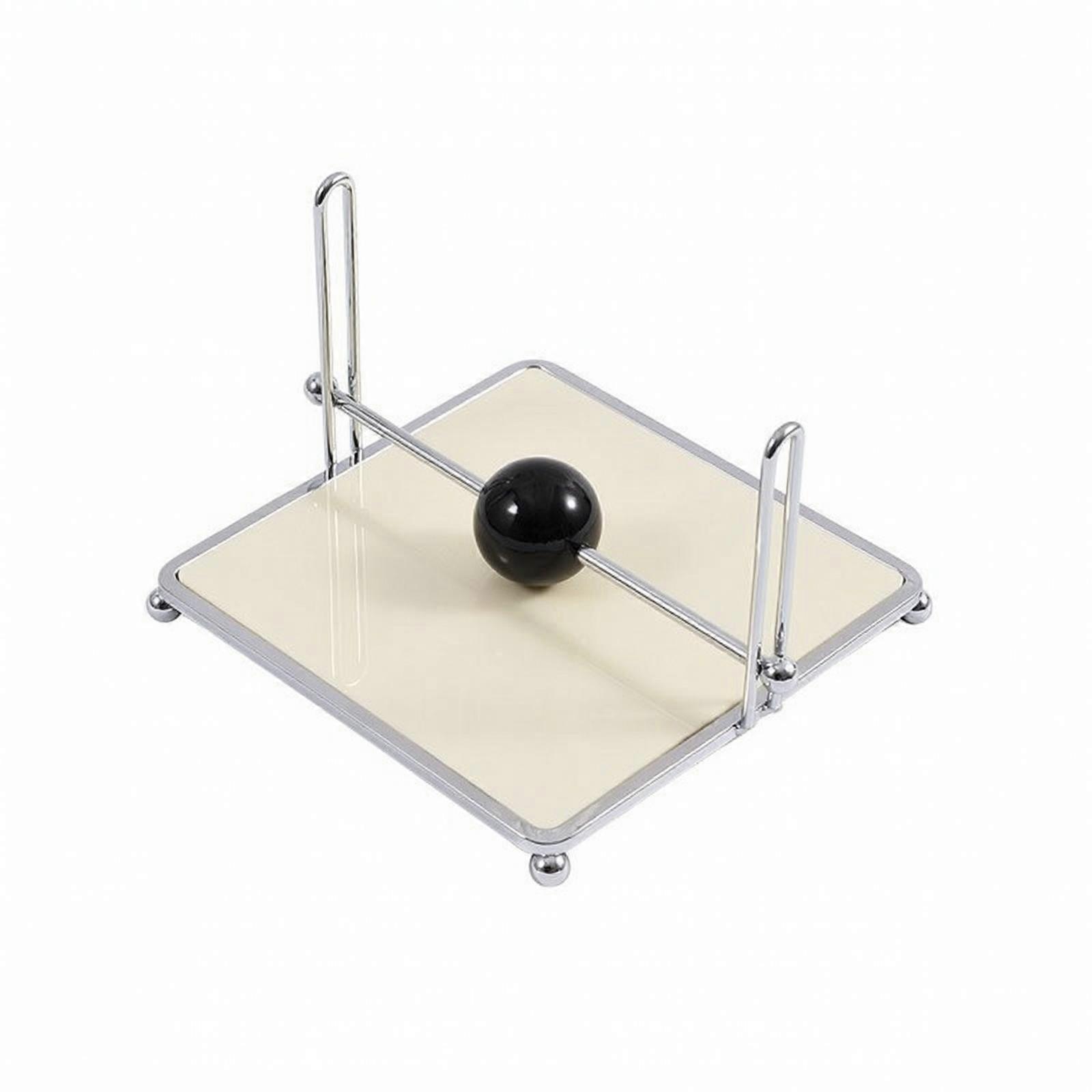 Modern Tabletop Tissue Stand | Decorative Central Rod, Space-Saving Low-Profile