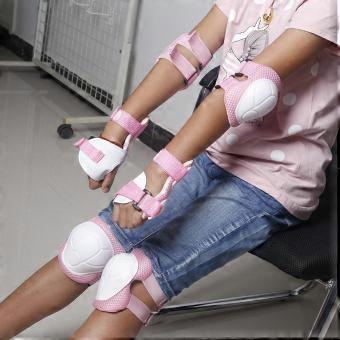6PCS Brace Kids Youth Cycle Roller Skating Skateboard Elbow Knee Hands Wrist Safety Protection Guard Pads Set
