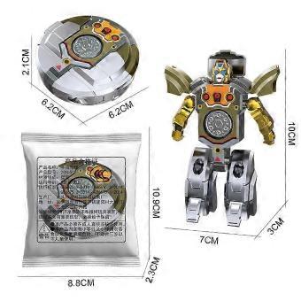 Transformable Robot Spin Top Fidget Gyro