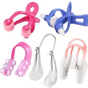 5-pack nose clips, nose lift clips, nose beautifying clips, silicone nose bridge slimming clips, women's nose massagers