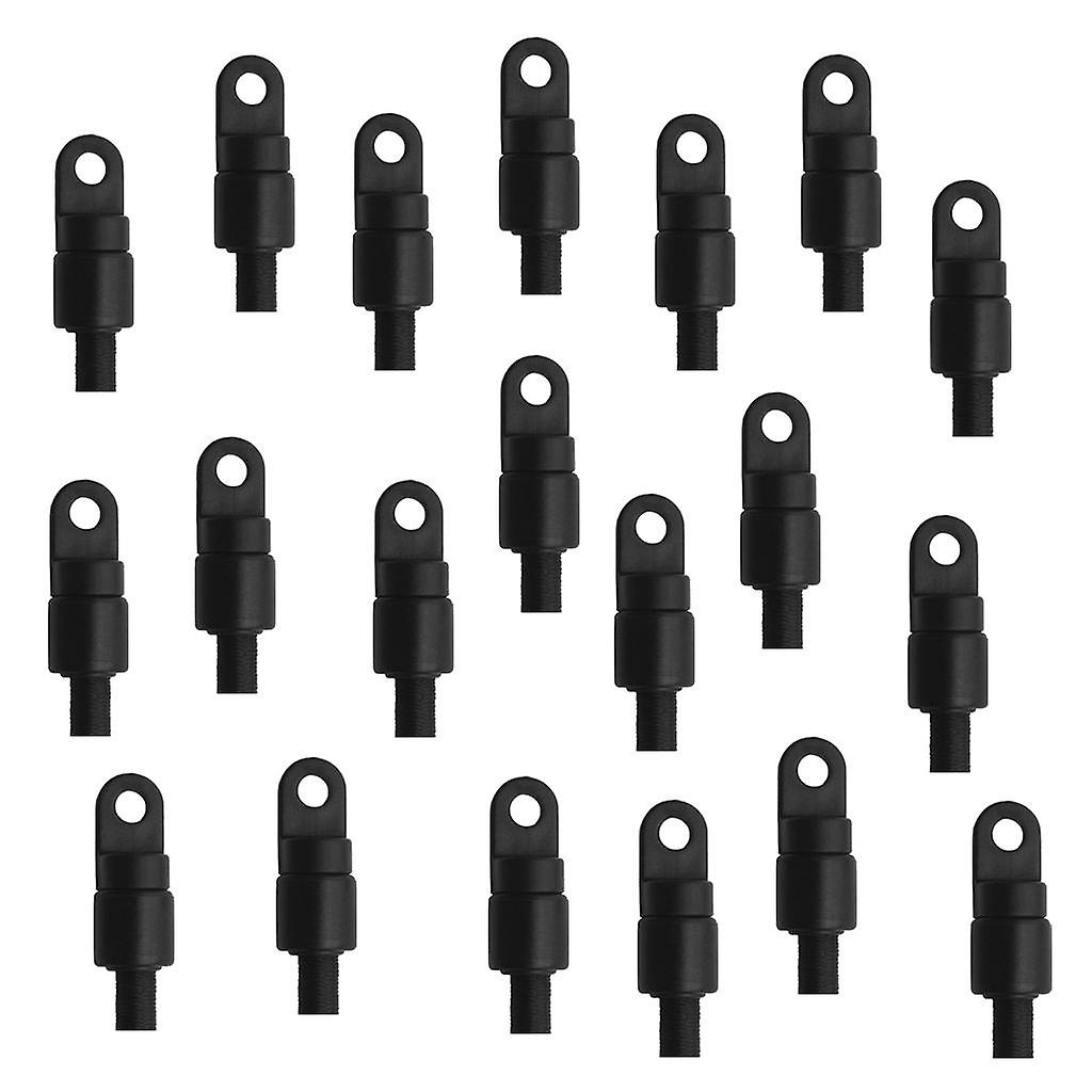20 Pieces 6mm Nylon Bungee Shock Cord Hook Fastener Terminal End For Kayaks