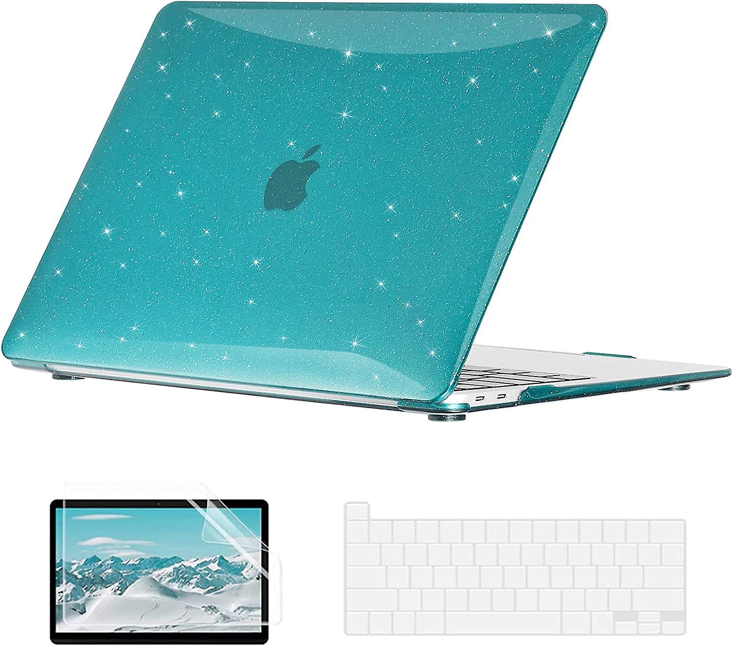 Compatible with MacBook Air 13 inch Case 2021 2020 2019 2018 M1 A2337 A2179 A1932 with Retina Display Touch IDCase + TPU Keyboard Skin Cover + Screen 