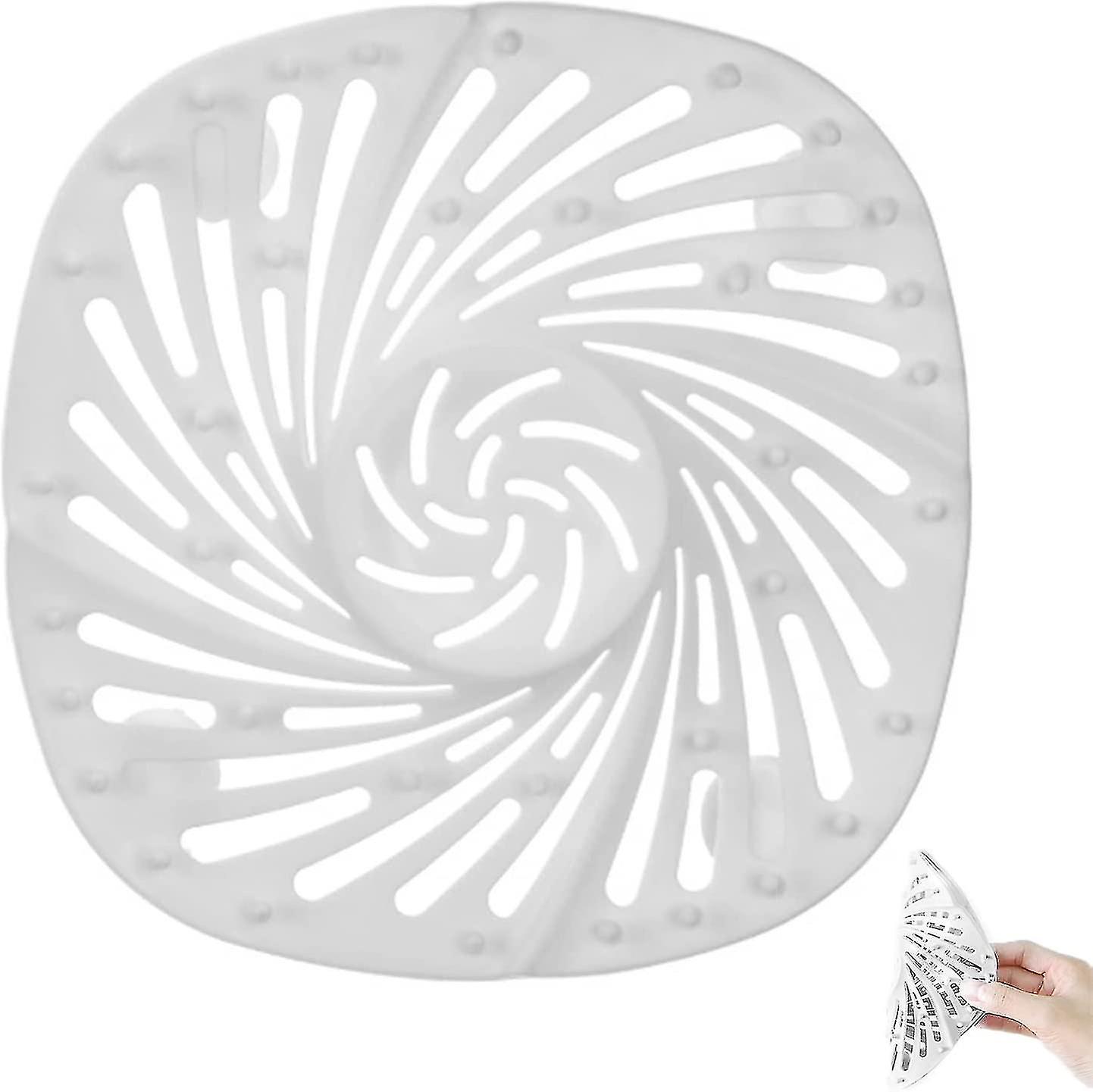 Sink Accessory Silicone Sink Filter Shower Hair Filter With Suction Cups Drain Filter For Trap Hair And Dirt 2 piece