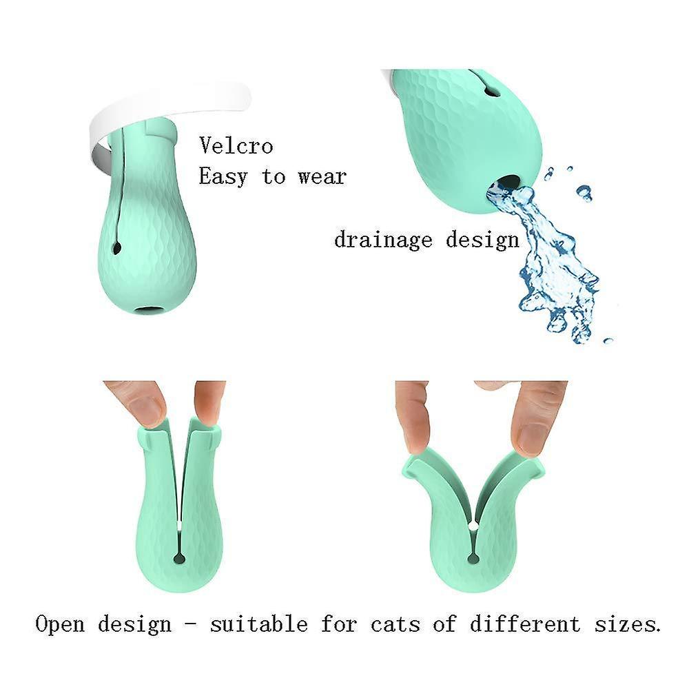 4 PCS silicone Cat shoes PET claw protective cover anti-scratch Filled claw Cover
