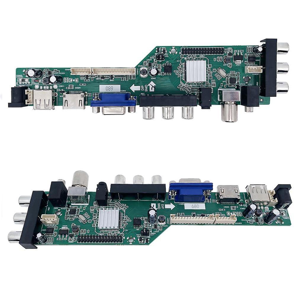 Zs.d3663la.a8 Universal Lcd Controller Board Dvb-t2 Dvb-t Dvb-c Digital Tv 10-42" Lvds Led Lcd Driver Board