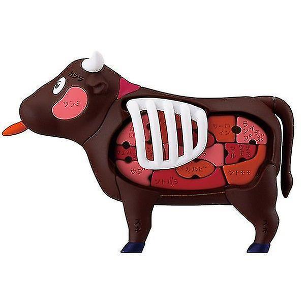 3d Puzzle Cow Toy Assembly Puzzle Fun Model