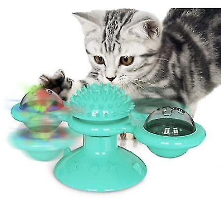 Interactive Cat Catnip Toy For Indoor Cats, Cat Turntable Teasing Interactive To
