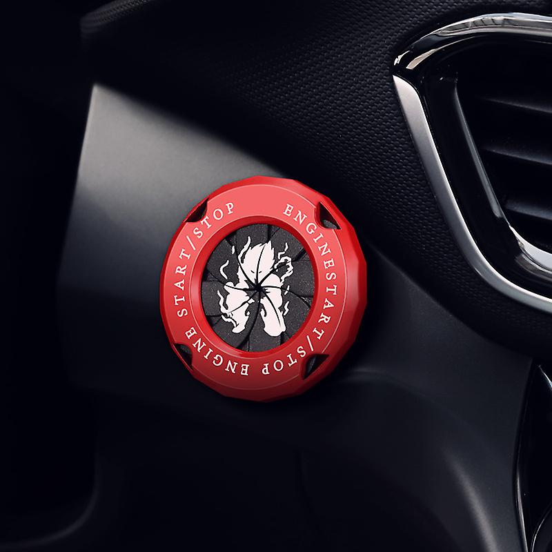 Car Start Button Cover(b), Rotary Start Button Cover Anti-scratch Auto Start Stop Switch Button Cover - Universal