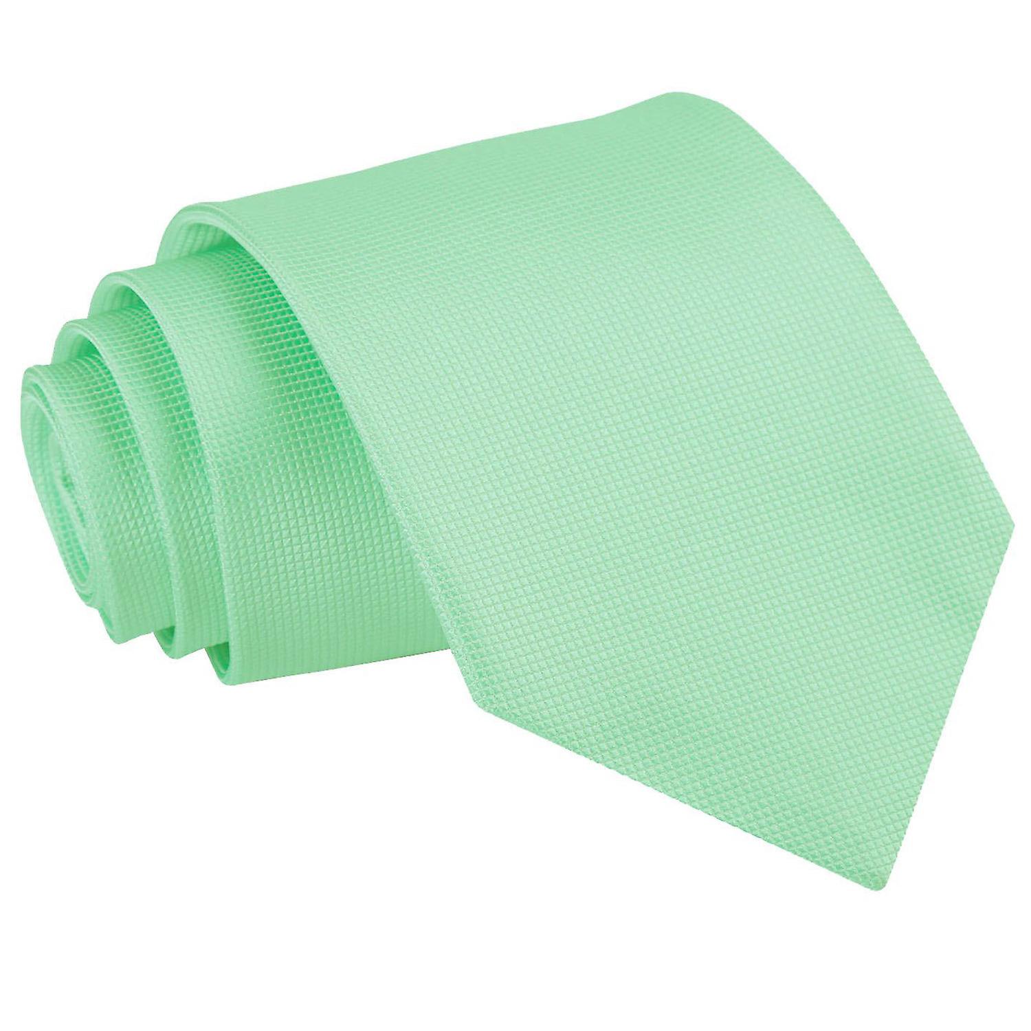 Mint Green Solid Check Tie