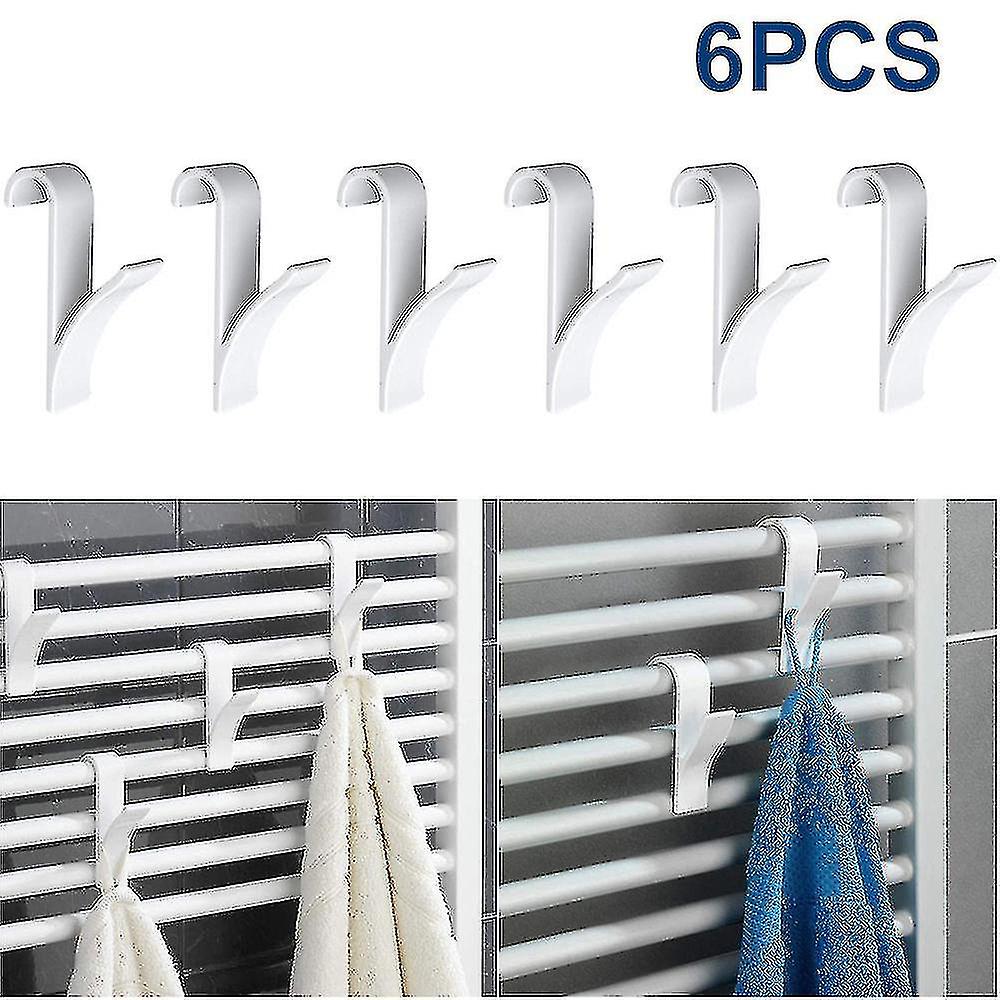 6pcs/set Combined Radiator Hook Door Hanging Towel Hooks Holder