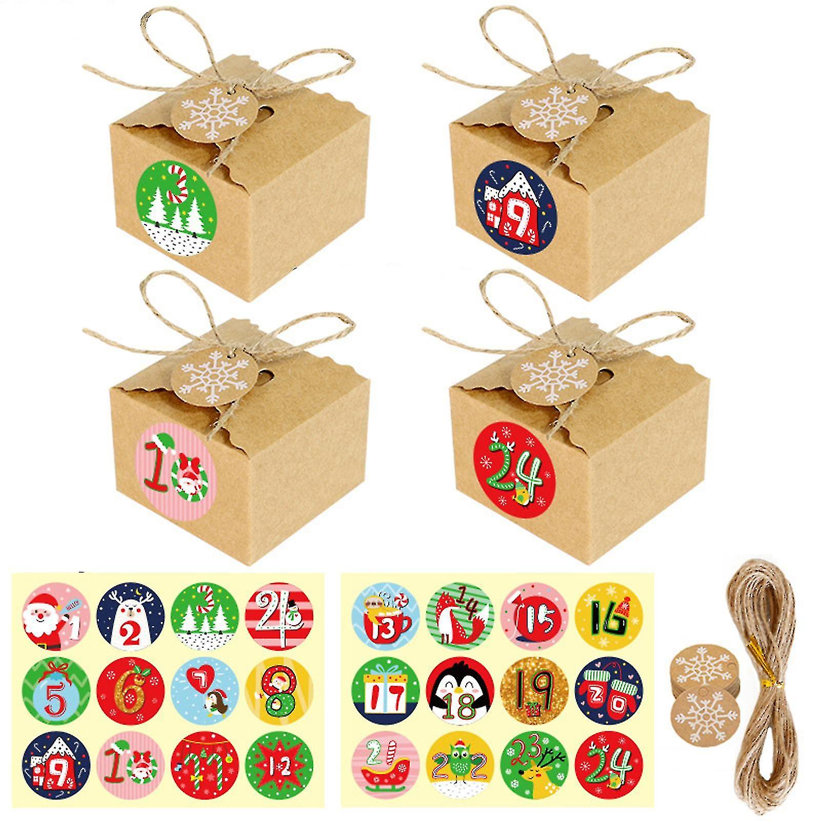 Christmas Coming Candy Boxes Christmas Advent Calendar Empty Gift Boxes For Children