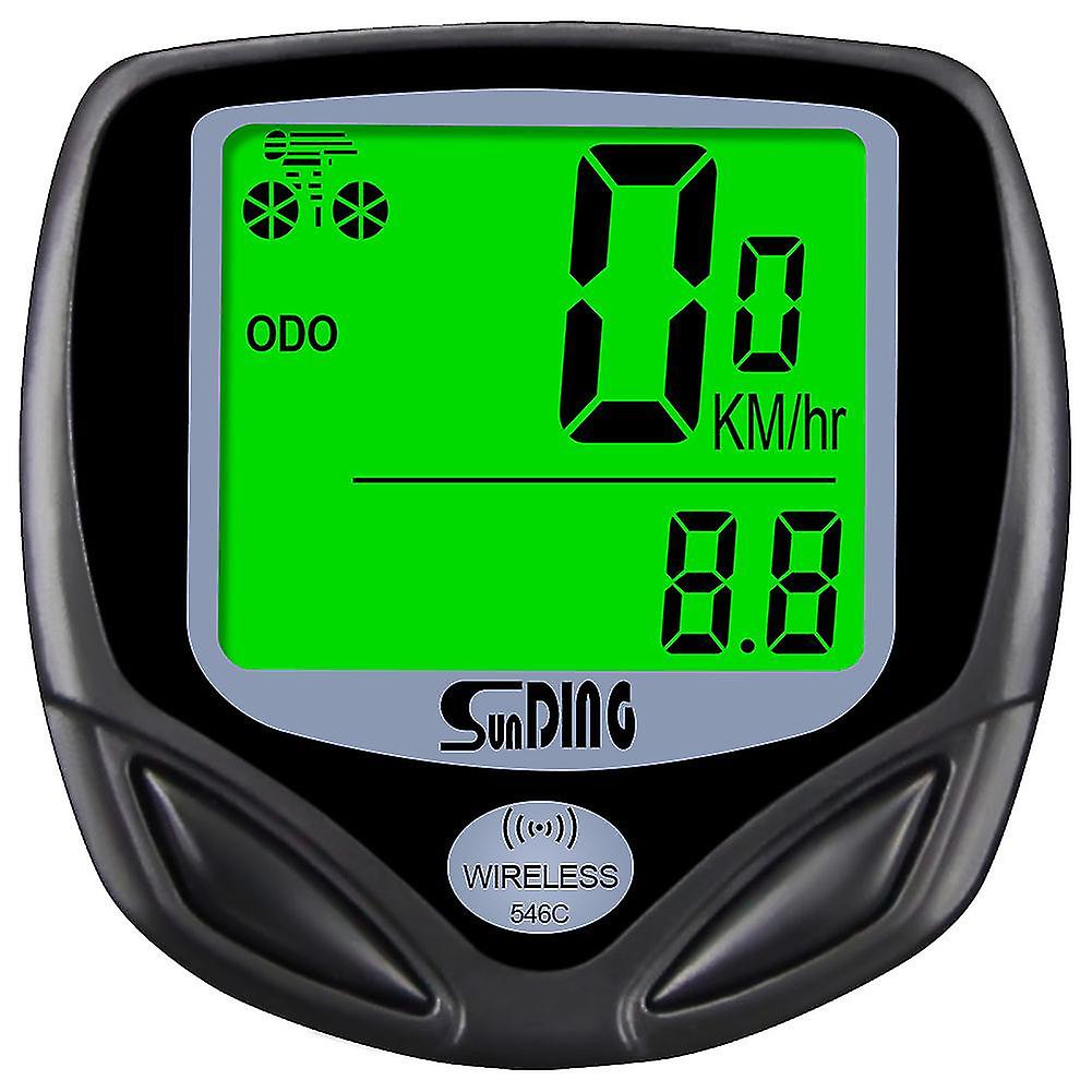 Bicycle Speedometer And Odometer Wireless Waterproof Cycle Bike Computer With Lcd Display & Multi-functions By
