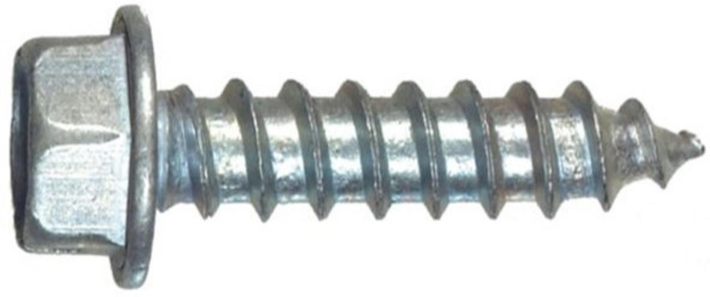 Hillman 41040 Slotted Hex Washer Head Sheet Metal Screw #14 x 1 inch
