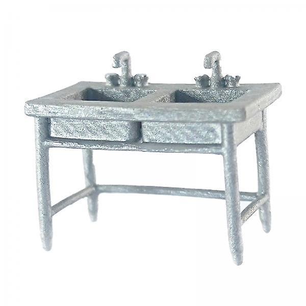 2xCook Chef Figurines Building Scene 1:64 Scale Painted Figures Sink
