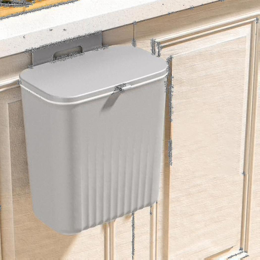 Kökspapperskorg Hushållsskåp Dörr Hängande Skjutbart Överdrag Förvaring Hink Papperskorg Väggmonterad