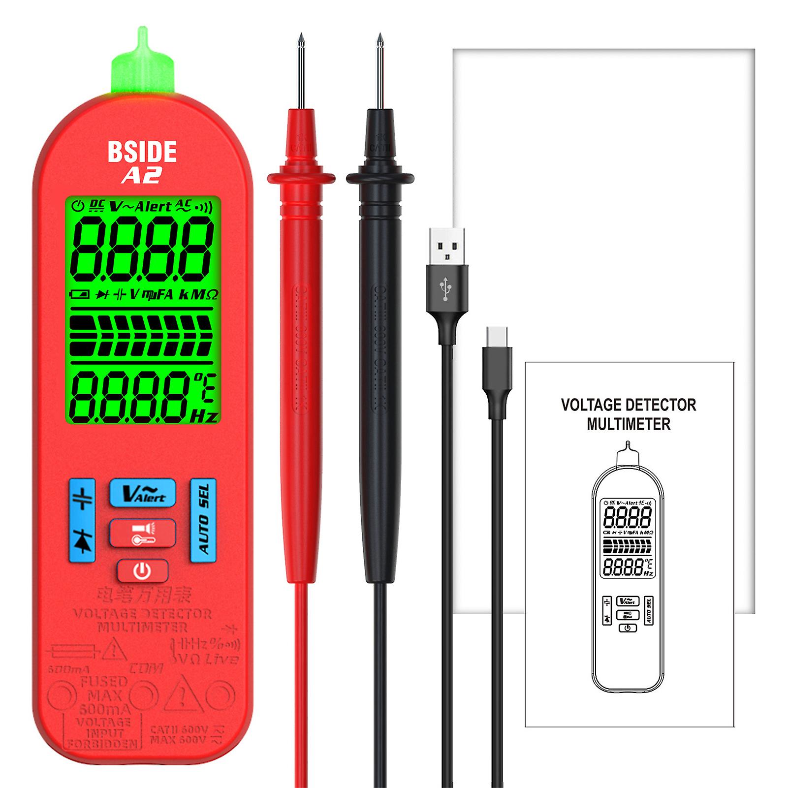 Mini Smart Digital Multimeter Auto Range 5999 Counts Ncv Universal Meter