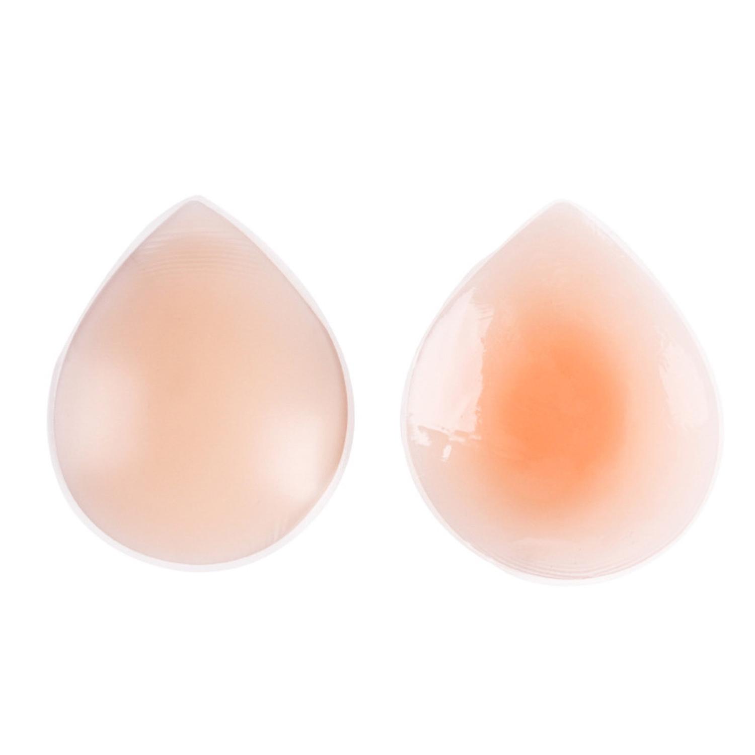Pair Drop-shaped Nipple Patches Private Part Protector Invisible Skin Tone Anti-bump Breast Lift Wat