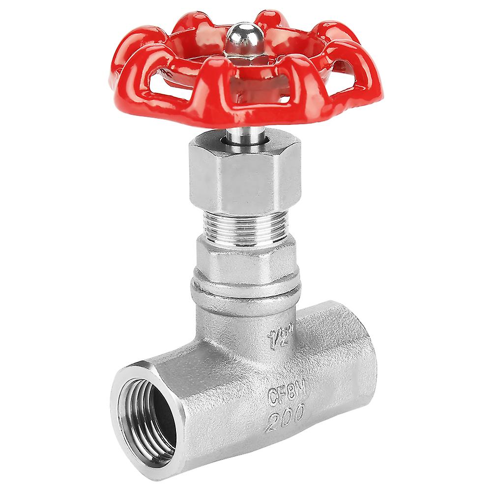 TICFOX DN15 Stainless Steel Gate Valve BSPP G1/2 Rotary Sluice Valve for Water Oil Gas